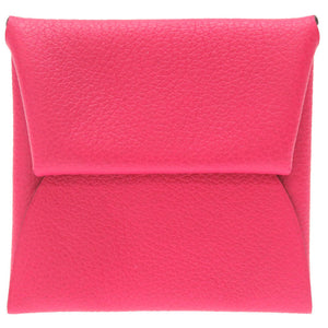 美品 エルメス バスティア シェーブル ローズメキシコ Y刻印(2020年製) コインケース 小銭入れ 財布 0206 【中古】 HERMES