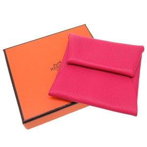 美品 エルメス バスティア シェーブル ローズメキシコ Y刻印(2020年製) コインケース 小銭入れ 財布 0206 【中古】 HERMES