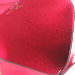 美品 エルメス バスティア シェーブル ローズメキシコ Y刻印(2020年製) コインケース 小銭入れ 財布 0206 【中古】 HERMES