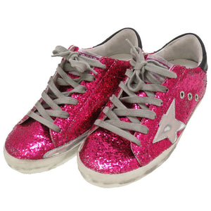 新品同様 ゴールデングース スーパースター スパンコール ピンク スニーカー 靴 0207 【中古】 GOLDEN GOOSE