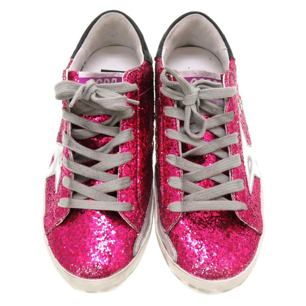 新品同様 ゴールデングース スーパースター スパンコール ピンク スニーカー 靴 0207 【中古】 GOLDEN GOOSE
