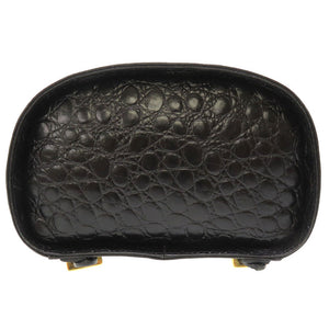 美品 サルヴァトーレ フェラガモ ヴァラリボン 型押しレザー ブラック ゴールド金具 BZ-21 5676 リュックサック バックパック 黒 0208 【中古】 Salvatore Ferragamo