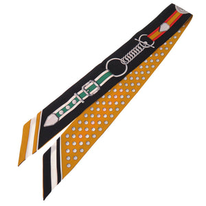 美品 エルメス ツイリー グラン トゥラララ GRAND THEATRE シルク ミール ブラック スカーフ 0212 HERMES