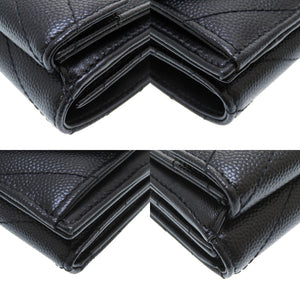 未使用 サンローラン パリ モノグラム サンローラン タイニー ウォレット レザー ブラック 602791 三つ折り財布 財布 黒 0218 【中古】 SAINT LAURENT PARIS