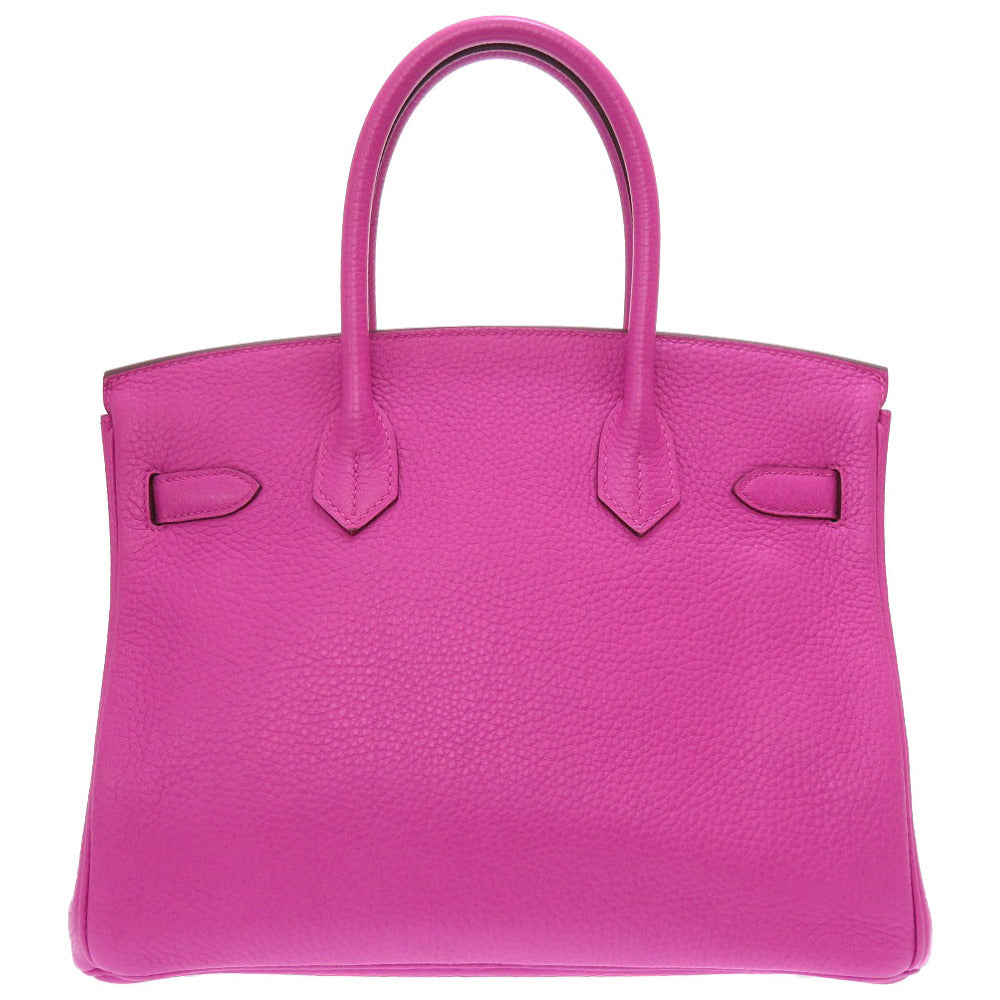 美品 エルメス バーキン30 トリヨンクレマンス マグノリア シルバー金具 C刻印(2018年製) ハンドバッグ バッグ 紫 0219 【中古】 HERMES