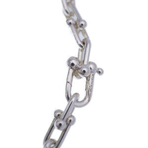 美品 ティファニー ハードウェア シルバー 925 ネックレス 18インチ アクセサリー 0003【中古】TIFFANY&Co. レディース