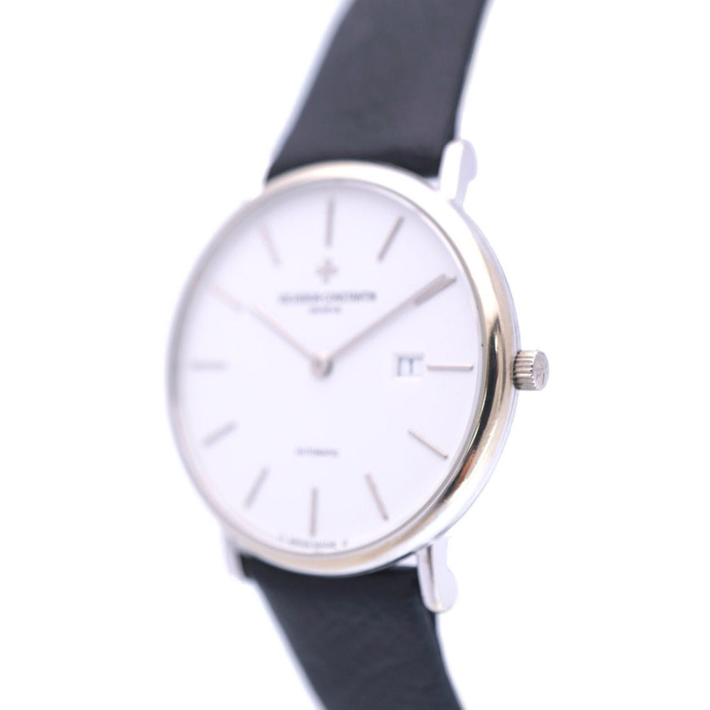 ヴァシュロン コンスタンタン パトリモニー K18金無垢 自動巻き  腕時計 K18YG ホワイトゴールド ホワイト 白文字盤 0007【中古】VACHERON CONSTANTIN メンズ