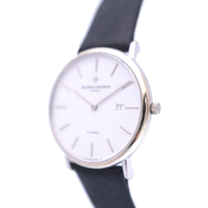 ヴァシュロン コンスタンタン パトリモニー K18金無垢 自動巻き  腕時計 K18YG ホワイトゴールド ホワイト 白文字盤 0007【中古】VACHERON CONSTANTIN メンズ