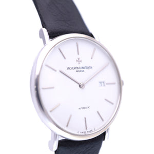 ヴァシュロン コンスタンタン パトリモニー K18金無垢 自動巻き  腕時計 K18YG ホワイトゴールド ホワイト 白文字盤 0007【中古】VACHERON CONSTANTIN メンズ