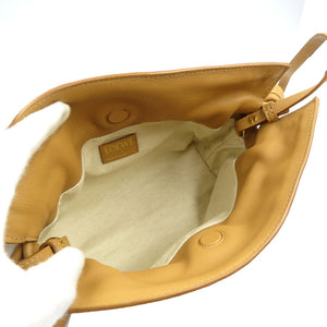 新品同様 ロエベ フラメンコ クラッチ ミニ A411FC2X24 アナグラムジャガード カーフ ゴールド金具 レッド ベージュ ショルダーバッグ 0009【中古】LOEWE