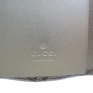 美品 グッチ グッチシマ ラブリーハート 257217 シマレザー ゴールド金具 ゴールド 6連 キーケース 0014【中古】GUCCI