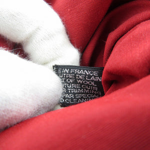 美品 エルメス ボリードポーチ TPM ウール アイボリー レッド ポーチ 0017【中古】HERMES