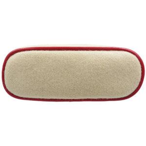 美品 エルメス ボリードポーチ TPM ウール アイボリー レッド ポーチ 0017【中古】HERMES