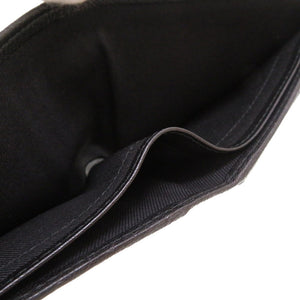 未使用 ブルガリ レッタレファブリック ロゴマニア キャンバス ブラック 二つ折り財布 財布 黒 0021 【中古】 BVLGARI