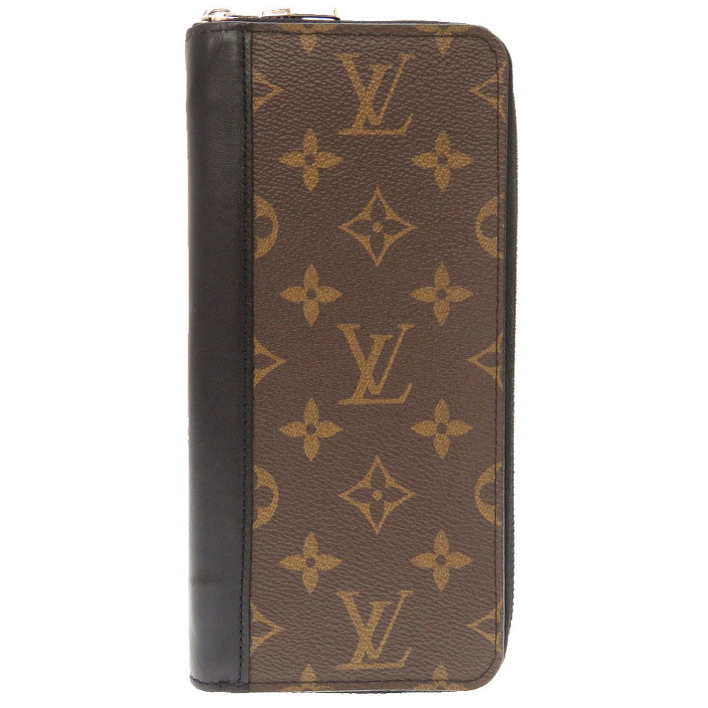 美品 ルイ ヴィトン モノグラム マカサー ジッピーウォレット ヴェルティカル M60109 ラウンドファスナー 長財布 財布 LV 0027 【中古】 LOUIS VUITTON