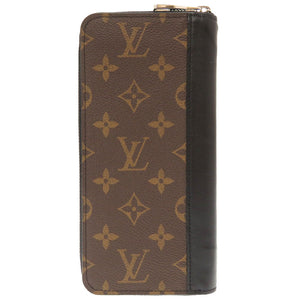 美品 ルイ ヴィトン モノグラム マカサー ジッピーウォレット ヴェルティカル M60109 ラウンドファスナー 長財布 財布 LV 0027 【中古】 LOUIS VUITTON