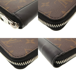 美品 ルイ ヴィトン モノグラム マカサー ジッピーウォレット ヴェルティカル M60109 ラウンドファスナー 長財布 財布 LV 0027 【中古】 LOUIS VUITTON