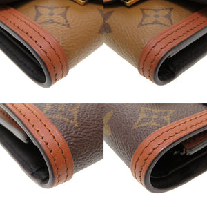 美品 ルイ ヴィトン モノグラム リバース ポルトフォイユ ドーフィーヌ M68725 二つ折り財布 財布  LV 0031 【中古】 LOUIS VUITTON