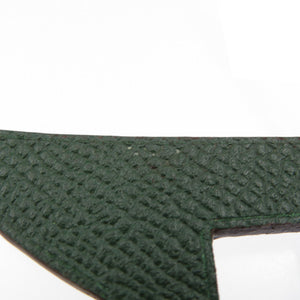 未使用 エルメス プティアッシュ 鳥居 ヴォーエプソン トゴ ブルー カーキ バッグチャーム 0037【中古】HERMES