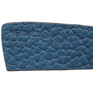 未使用 エルメス プティアッシュ 鳥居 ヴォーエプソン トゴ ブルー カーキ バッグチャーム 0037【中古】HERMES