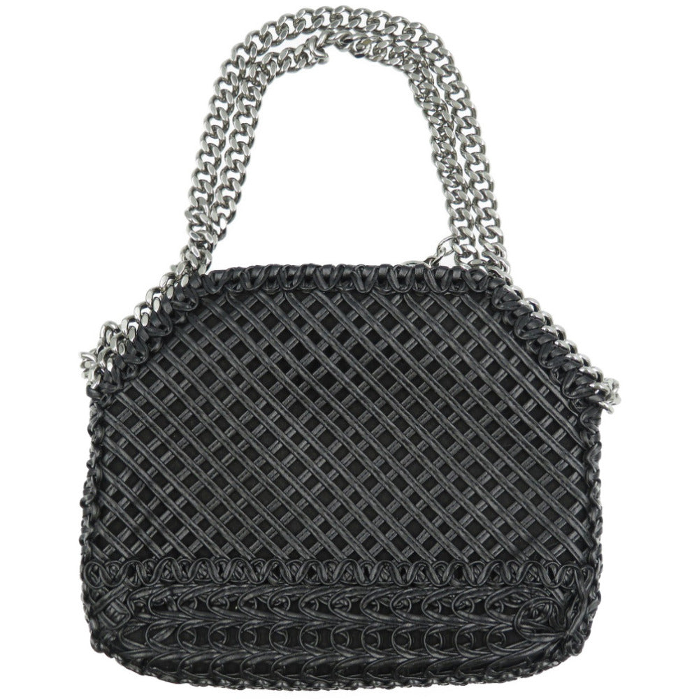 未使用 ステラマッカートニー ファラベラ ポリウレタン ポリエステル シルバー金具 ブラック 黒 ショルダーバッグ 0039【中古】STELLA McCARTNEY