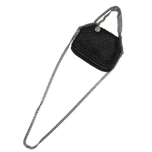 未使用 ステラマッカートニー ファラベラ ポリウレタン ポリエステル シルバー金具 ブラック 黒 ショルダーバッグ 0039【中古】STELLA McCARTNEY