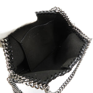 未使用 ステラマッカートニー ファラベラ ポリウレタン ポリエステル シルバー金具 ブラック 黒 ショルダーバッグ 0039【中古】STELLA McCARTNEY