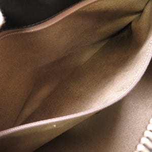 美品 セラピアン レザー ブラック 2WAY ハンドバッグ バッグ 黒 0046 【中古】 serapian