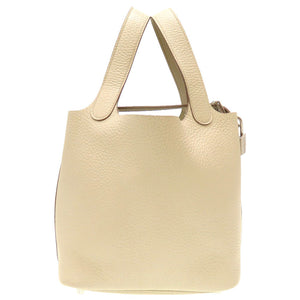 美品 エルメス ピコタンロックPM トリヨンクレマンス べトン シルバー金具 U刻印(2022年製) ハンドバッグ バッグ 0047 【中古】 HERMES