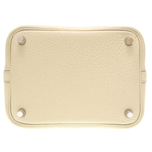 美品 エルメス ピコタンロックPM トリヨンクレマンス べトン シルバー金具 U刻印(2022年製) ハンドバッグ バッグ 0047 【中古】 HERMES