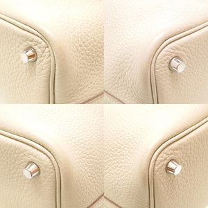 美品 エルメス ピコタンロックPM トリヨンクレマンス べトン シルバー金具 U刻印(2022年製) ハンドバッグ バッグ 0047 【中古】 HERMES