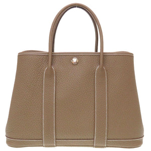 新品同様 エルメス ガーデンパーティTPM ネゴンダ エトゥープ Z刻印(2021年製) ハンドバッグ バッグ 0049 【中古】 HERMES