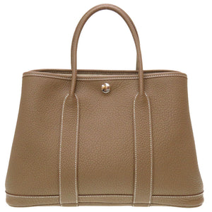 新品同様 エルメス ガーデンパーティTPM ネゴンダ エトゥープ Z刻印(2021年製) ハンドバッグ バッグ 0049 【中古】 HERMES