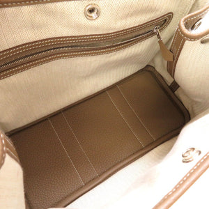 新品同様 エルメス ガーデンパーティTPM ネゴンダ エトゥープ Z刻印(2021年製) ハンドバッグ バッグ 0049 【中古】 HERMES