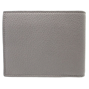 新品同様 フェンディ 7M0001 レザー グレー メンズ 2つ折り財布 財布 0057【中古】FENDI