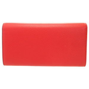 新品同様 バレンシアガ ペーパーウォレット 499207 レザー レッド 赤 2つ折り長財布 財布 0061【中古】BALENCIAGA