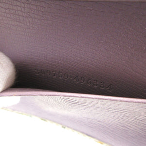 美品 グッチ 309759 フローラ プリント ベルト レザー ホワイト 白 6連 キーケース 0062【中古】GUCCI