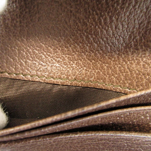 美品 グッチ 523155 オフィディア シェリー コンパクトウォレット GGスプリーム レザー ベージュ ブラウン 茶 財布 0065【中古】GUCCI