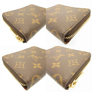 未使用 ルイヴィトン モノグラム M60067 ジッピーコインパース ブラウン 茶 コインケース カードケース 財布 0066【中古】LOUIS VUITTON