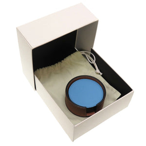 未使用 ロエベ コースター レザー ブラウン ノベルティ 0068 【中古】 LOEWE