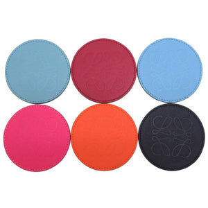 未使用 ロエベ コースター レザー ブラウン ノベルティ 0068 【中古】 LOEWE