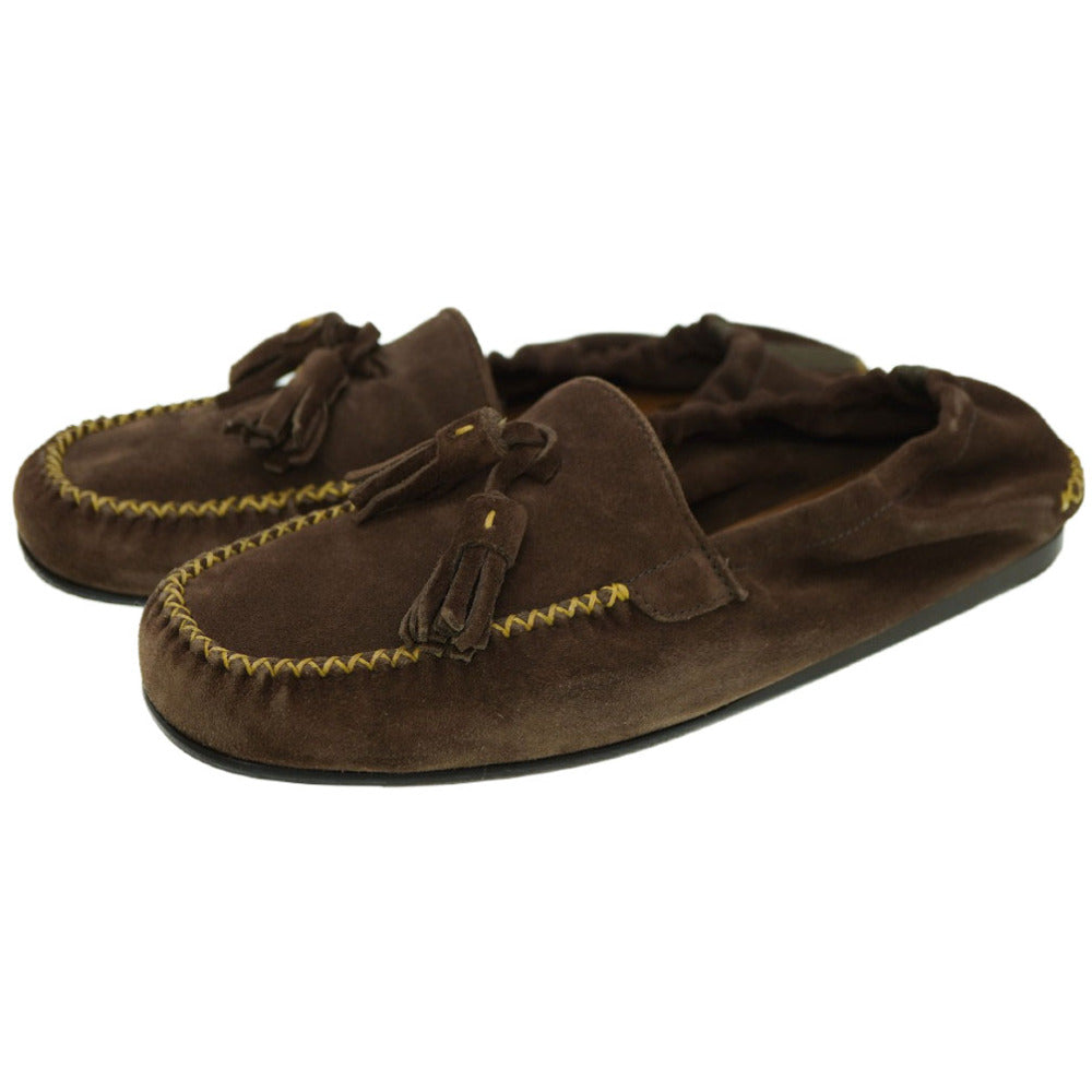 新品同様 フェラガモ Fabrizio タッセル ローファー スウェード ブラウン サイズ7 シューズ 0086【中古】Salvatore Ferragamo メンズ