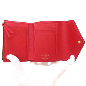 未使用 ルイ ヴィトン モノグラム ポルトフォイユ ヴィクトリーヌ レッド N41659 三つ折り財布 財布 LV 0097 【中古】 LOUIS VUITTON