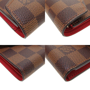 未使用 ルイ ヴィトン モノグラム ポルトフォイユ ヴィクトリーヌ レッド N41659 三つ折り財布 財布 LV 0097 【中古】 LOUIS VUITTON