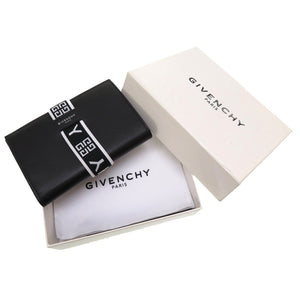 未使用 ジバンシー ブラック レザー BB605AB0CQ 001 二つ折り財布 財布 黒 0101 【中古】 GIVENCHY ジバンシィ
