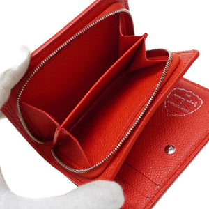 未使用 ルイヴィトン LV×YK ポルトフォイユ クレア モノグラム アンプラント M82103 草間彌生 日本限定 二つ折り財布 ルージュブロン 赤/白 レッド ドット LV 0104【中古】LOUIS VUITTON