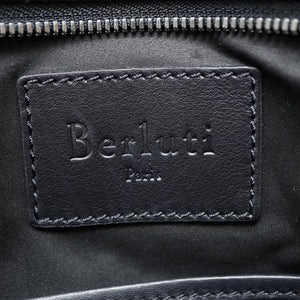 美品 ベルルッティ レザー トートバッグ ブラック 黒 0107【中古】BERLUTI