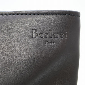 美品 ベルルッティ レザー トートバッグ ブラック 黒 0107【中古】BERLUTI
