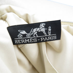 美品 エルメス ボリード サマルカンド MM コットン シルバー金具 テラコッタ オレンジ ポーチ 0111【中古】HERMES