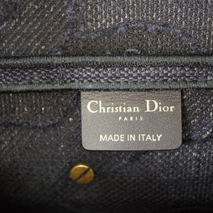 美品 ディオール サドル カモフラージュ ショルダーバッグ キャンバス ネイビー 0116【中古】Dior レディース